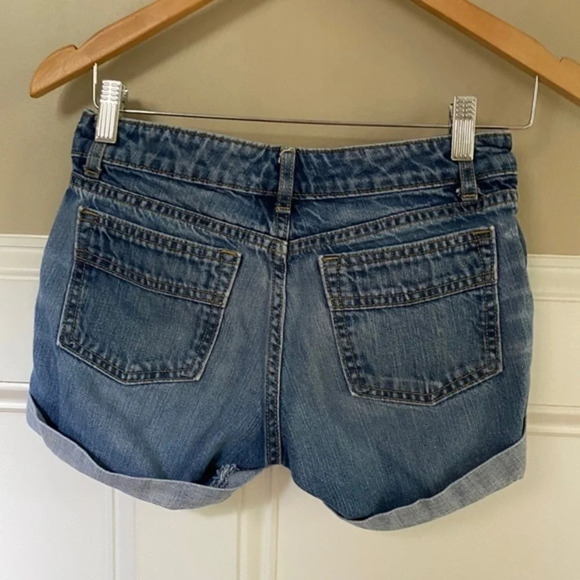 Gap Jean Distressed Cuffed Shorts 0/25 - Picture 6 of 6